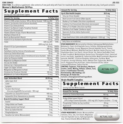 GNC Women's Ultra Mega 50 Plus VP Multi Vitamins, 30 Count
