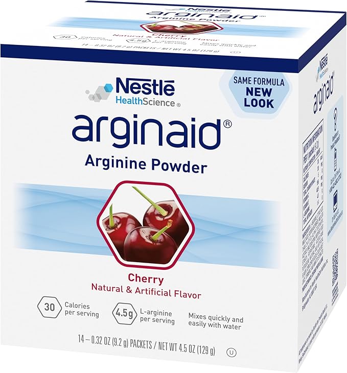 Arginaid, Cherry, 0.32-Ounce Packets (Pack of 56) packaging may vary