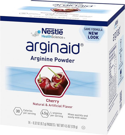 Arginaid, Cherry, 0.32-Ounce Packets (Pack of 56) packaging may vary