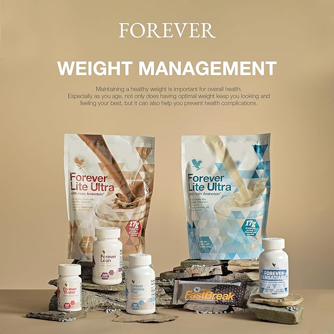 Forever Living - Forever Lite Ultra Vanilla Protein Shake Mix with Aminotein - Low Carb Drink for Lean Muscle Mass & Weight Management - 13.2 oz