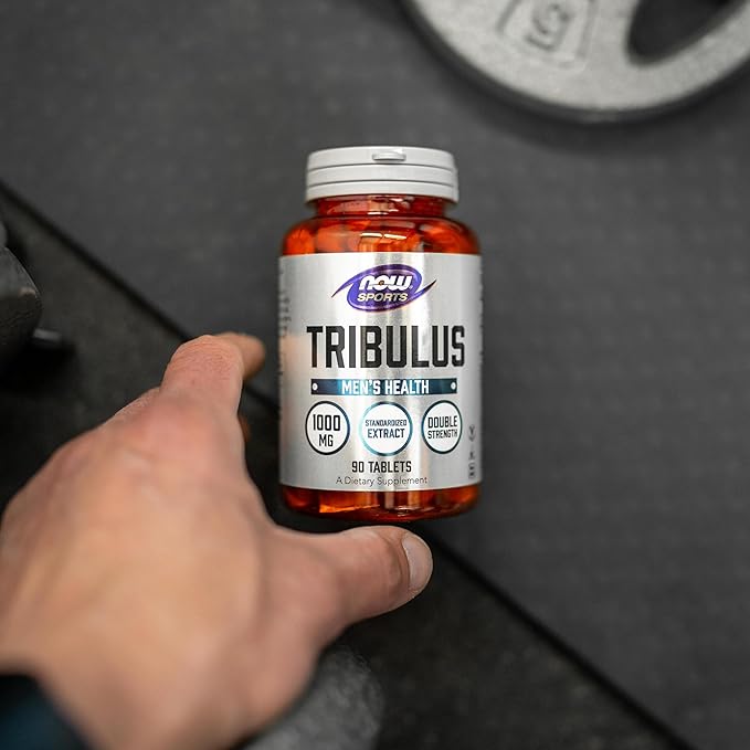 NOW Foods Sports Nutrition, Tribulus (Tribulus terrestris) 1,000 mg, Double Strength, Men's Health, 90 Tablets