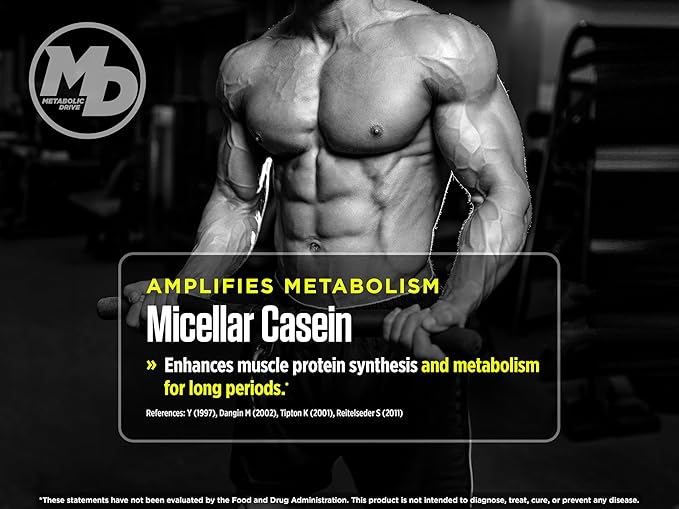Biotest Metabolic Drive Functional Protein - Whey Isolate/Micellar Casein Blend - Lab-Tested (2lb, Vanilla)