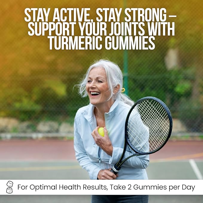 Turmeric Curcumin Gummies for Adults - Extract 8:1 2000mg - Black Pepper and Ginger Supplements for Joint Support - Vegan Chewable Vitamins Supplement - Peach Flavor Turmeric Gummy Chews