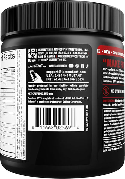Mutant Killswitch Ultra Thermo | Thermogenic Pre Workout | Fire 162g