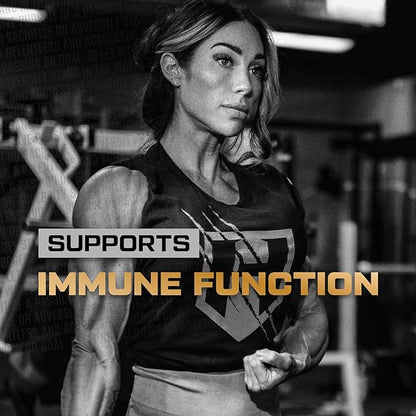 HOSSTILE Glutamine, Fermented L Glutamine Powder for Men & Women, Enhance Muscle Recovery, Support Protein Synthesis, Post Workout Recovery Drink, Unflavored, 60 Servings