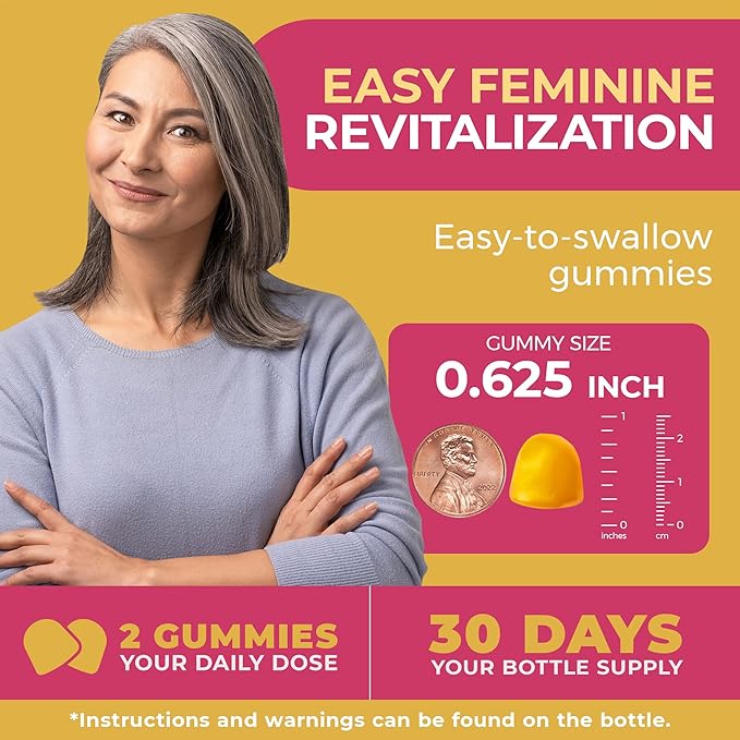 Lubracil Menopause Gummies for Women - Menopausal Supplements for Hot Flashes, Night Sweats, Mood Swings and Hormonal Balance - Daily Vitamins with Black Cohosh & Ashwagandha - 60 Gummies (Pack of 1)