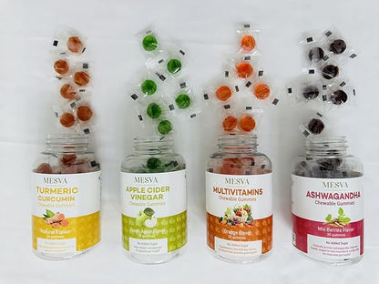 Multivitamins Chewable Gummies, Orange Flavor, 30 Gummies, No Added Sugar, Vegan, Gelatin Free, Gluten Free