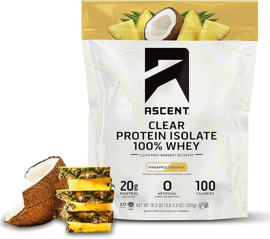 Ascent Clear Whey Protein Isolate - Pineapple Coconut