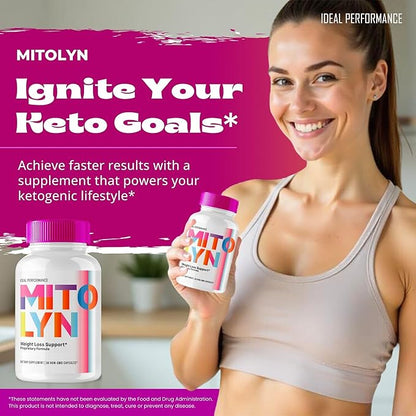 Mitolyn Keto Capsules, Mito Lyn Advanced Formula Pills - Maximum Strength, Mitolyn All Natural Keto Pills, Mitolyn Capsules, Mito lyn Pills Reviews (2 Pack)
