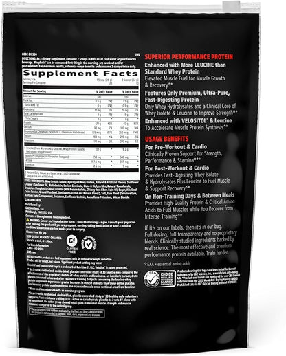 GNC AMP Wheybolic Whey Protein Powder Isolate with BCAA | Targeted Muscle Building and Workout Support Formula | Gluten Free | Cookies and Cream | 10 Servings