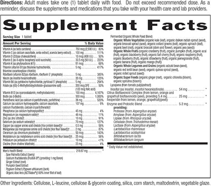 Country Life Core Daily-1 for Men - Multivitamin with Probiotics, Saw Palmetto, Pumpkin Seed Extract, and Coenzymated B Vitamins - Gluten-Free and Vegetarian - 60 Tablets