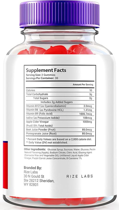 - Metabolix Labs Keto Plus ACV Gummies - Weight Management Support Apple Cider Vinegar Supplement (60 Gummies)