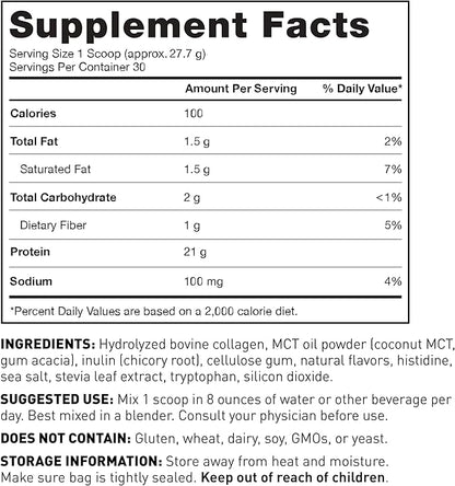 Amy Myers MD Pure Paleo Protein Powder - Clean Grass Fed Pasture Raised Protein - Hormone Free, Non-GMO, Gluten & Dairy Free - Perfect for Keto and Paleo - Vanilla Bean- 29.31 oz (831 g)