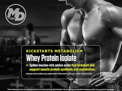 Biotest Metabolic Drive Functional Protein - Whey Isolate/Micellar Casein Blend - Lab-Tested (2lb, Vanilla)