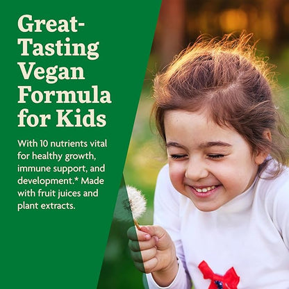 Floradix Kinder Love Children's Multivitamin - Liquid Multivitamin for Kids with Vitamins A, C, D & E, Calcium & More - Vegetarian, Non-GMO, Gluten-Free - 17 fl oz