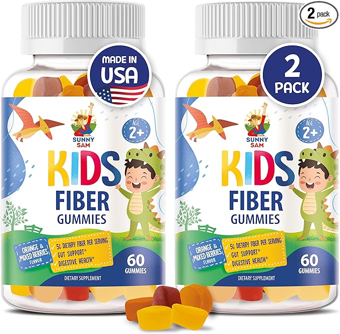 SUNNY SAM Fiber Gummies for Kids & Adults - Fiber Chewable Gummy for Enhanced Immunity, Optimal Overall Well-Being
