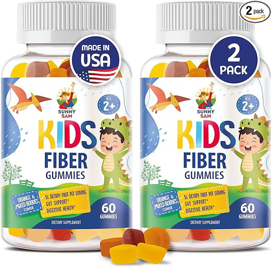 SUNNY SAM Fiber Gummies for Kids & Adults - Fiber Chewable Gummy for Enhanced Immunity, Optimal Overall Well-Being