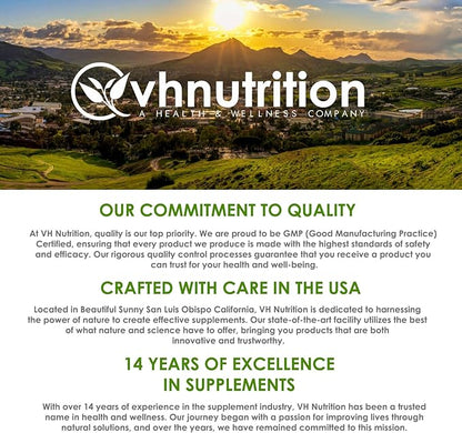 VH Nutrition Fenugreek+ | Fenugreek Capsules for Women | 1400mg Lactation Supplement* | Extra Strength Mother's Breastfeeding Support Formula* | Easy to Swallow 60 Capsules