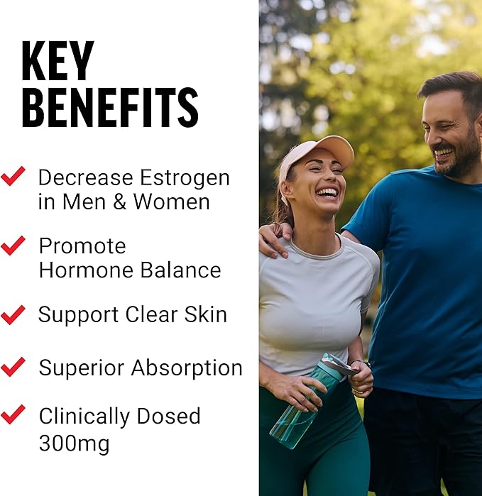 Force Factor DIM Pills to Decrease Estrogen in Men, Diindolylmethane Supplement with Key Natural Ingredients and Superior Absorption, Diindolylmethane 300mg, Works Fast, 30 Capsules