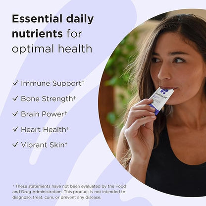 Healthycell Bioactive Multi - Liquid Multivitamin for Men and Women - One A Day Vitamin for Brain, Heart, Immunity, Energy, Skin, and Hair Support - Maximum Absorption - 30 Gel Packs