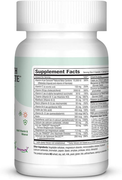 Maxi Health Two Complete - Multivitamins and Minerals - Full Potency - 60 Capsules – Kosher