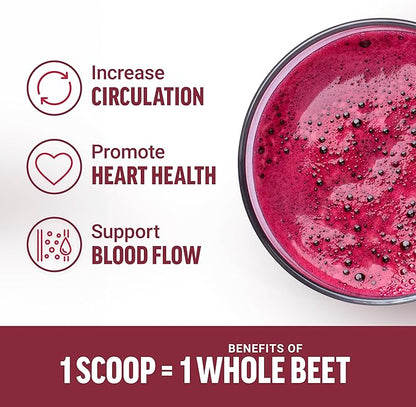 FORCE FACTOR Total Beets Organic Beetroot Powder, Superfood to Boost Daily Nutrition, USDA Organic, Vegan, Gluten-Free, and Non-GMO Beet Supplement, Unflavored, 180 Servings, 2-Pack