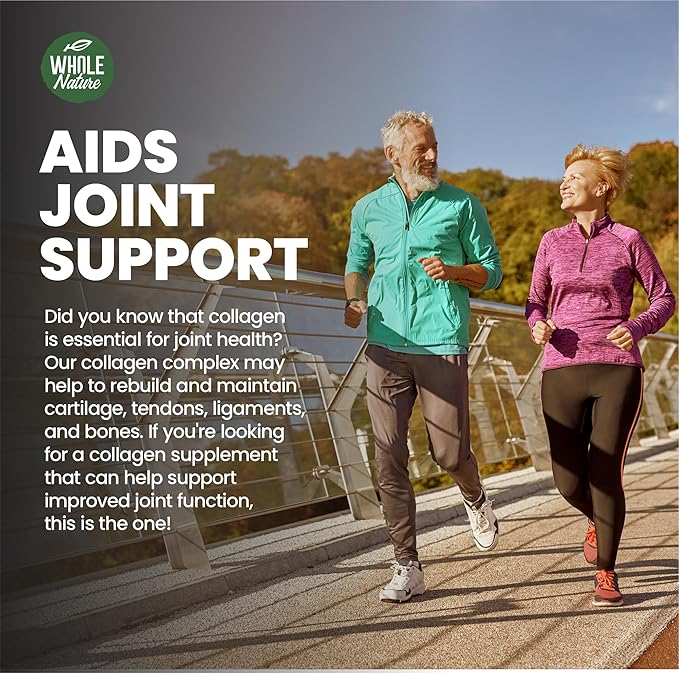 Multi Collagen Protein Peptides Supplement Capsules - 1800mg Collagen Complex Types I, II, III, V, X - Joint Support, Healthy Hair, Skin, Nails, Beauty Vitamins, 100% Natural, Non-GMO 180ct (2)