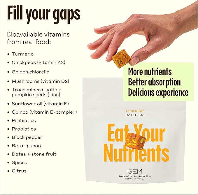 GEM Bite Complete Routine Variety Pack | Daily Multivitamin with Vitamin D, Vitamin K2 & E with Prebiotics & Probiotics (14) + Chill-Out Calm (7) & Deep Sleep Aid (7) | Soy-Free, Gluten-Free, Vegan