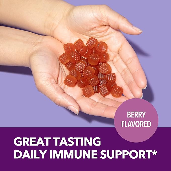 Sambucus Elderberry Gummies For Adults - Immune Support Gummies with Elderberry, Vitamin C and Zinc - Sambucus Elderberry Immune Support with Elderberry Extract - Berry-Flavored Gummies - Month Supply