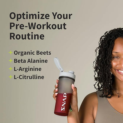 Snap Supplements Preworkout Beet Root Powder, Nitric Oxide Pre Workout with Organic Beets, 250g (30 Servings)