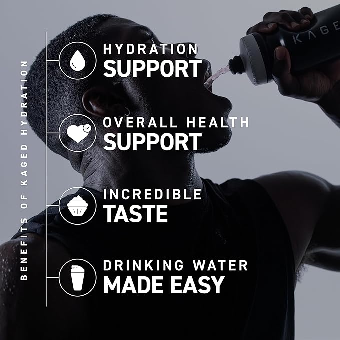 Kaged Electrolyte Hydration Powder | Hydracharge Fruit Punch | Sports Drink for Men and Women | Pre, Post, Intra Workout Supplement | 60 Servings