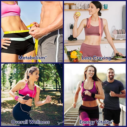 GLP-1 Supplement Support, with Naturally GLP-1 Supplement Probiotic, Hops & Green Tea Extract, GLP 1 Supplement for Gut, Energy, GLP-1 Levels & Overall Health - 60 Capsules