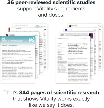 LEGION Vitality – Natural Wellness Supplement w/BlueBoreal, Rhodiola Rosea, Co-Q10 & L-Ergothioneine –30 SVG