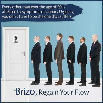 Brizo Prostate Health Supplements for Men - ProstaticSupport and Relief Formula - Herbal Capsules for Mens Urinary Health - Reduce Frequent Urination - 1 Month Supply
