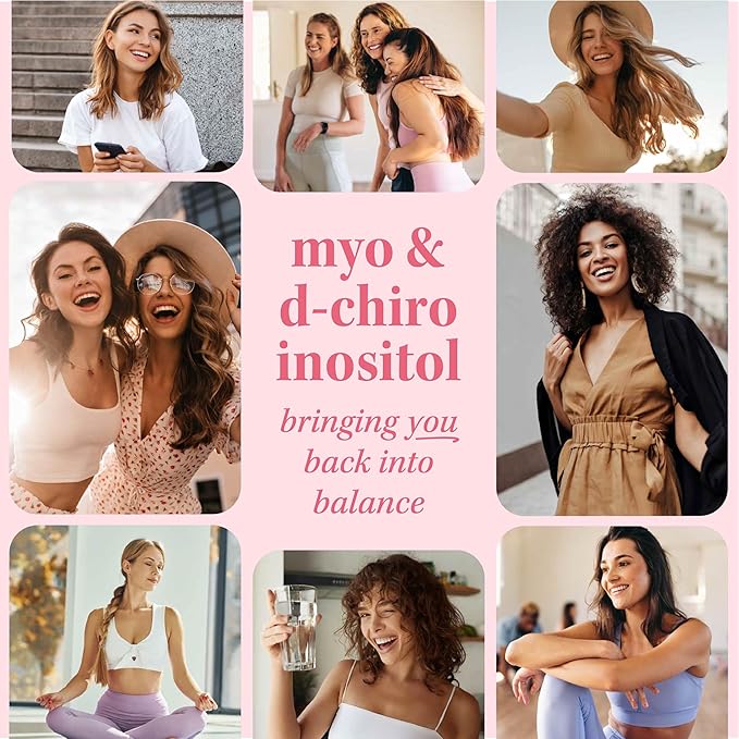 Myo-Inositol & D-Chiro Inositol for Hormone Balance for Women | Microbeadlet Technology to Regulate Menstrual Cycle & Support Ovarian Health | Myo Inositol & D Chiro Inositol | Non-GMO, 120 Capsules