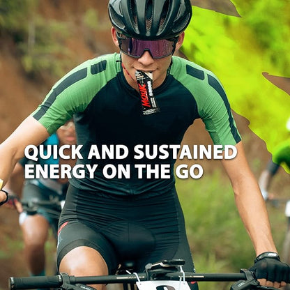 MOUK Energy Workout & Sports Nutrition Energy Gel - Lemon Flavor All Natural with Whole Chia Seeds | Easy Digestion, Vegan, Gluten Free, Essential Electrolyte | 1.38 Ounce (Pack of 10)