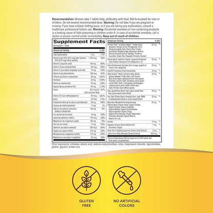 Nature's Way Alive! Women's Daily Ultra Multivitamin, High Potency Formula, Promotes Energy Metabolism and Muscle Function*, with Methylated B12, 150 Tablets (Packaging May Vary)