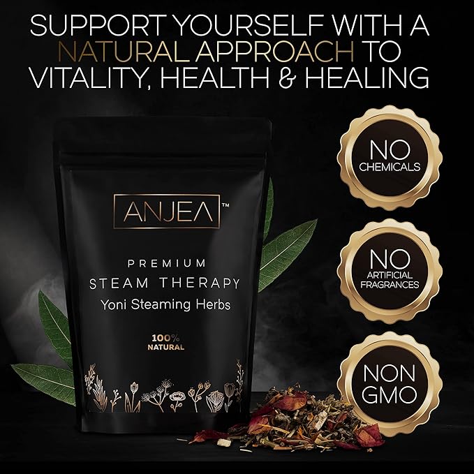 Yoni Steaming Herbs 2 oz (2-4 steams), Vsteam Herbs for Cleansing and Tightening Detox, Natural V Steam Herbs for V Steam Seat Kit, Herbal Sitz Bath Soak, Filter Bags Included