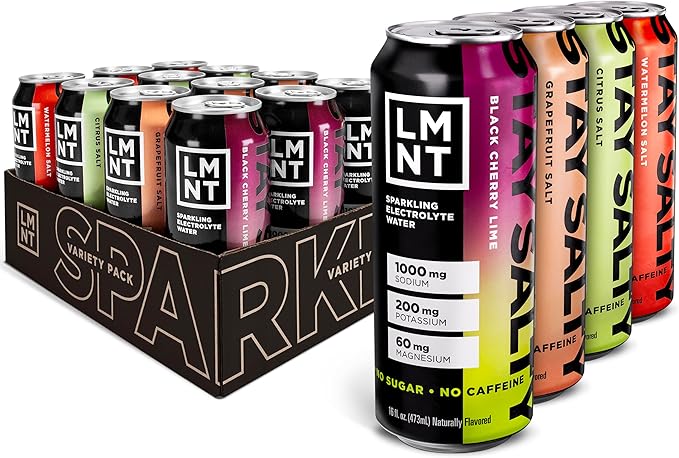 LMNT Sparkling Electrolyte Drink - Variety Pack | 12-Count