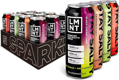 LMNT Sparkling Electrolyte Drink - Variety Pack | 12-Count