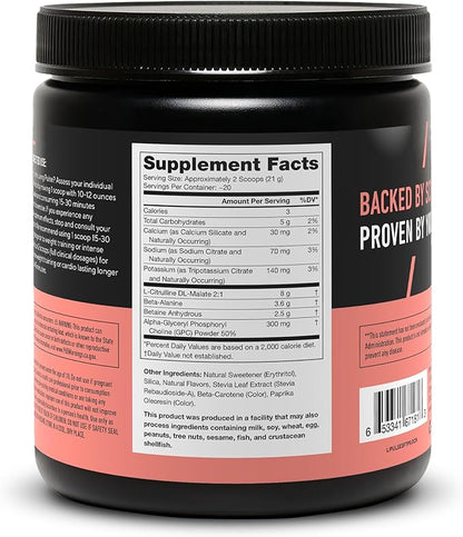 LEGION Pulse Pre Workout Supplement - All Natural Nitric Oxide Preworkout Drink to Boost Energy, Creatine Free, Naturally Sweetened, Beta Alanine, Citrulline, Alpha GPC (Caffeine Free Tropical Punch)