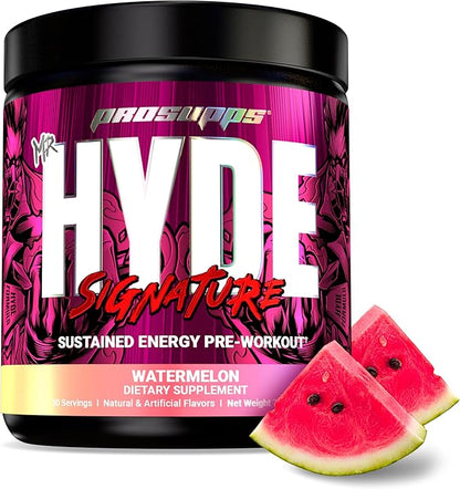 PROSUPPS Mr. Hyde Signature Series Pre-Workout Energy Drink – Intense Sustained Energy, Focus & Pumps with Beta Alanine, Creatine, Nitrosigine & TeaCrine (30 Servings Watermelon)
