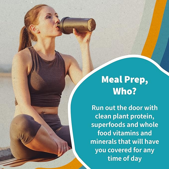 Garden of Life Meal Replacement Shakes, Vegan Protein Powder, Raw Organic Protein Powder, Lightly Sweet Protein Powder with Plant Based Pea Protein, Sprouts, Greens, Probiotics, Dairy Free 28 Servings