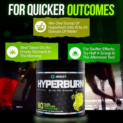 ONEST Hyperburn Thermogenic Powder – 153g (30 Servings) Enhanced Energy Boost & Performance Support Supplement, Sports Nutrition Powder