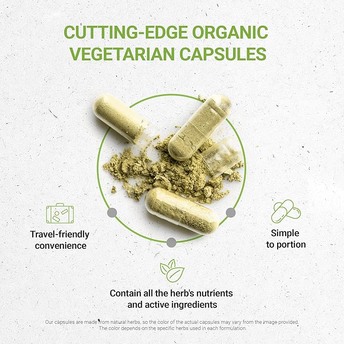 Secrets of the Tribe Thyme 120 Capsules, 800 mg, USDA Organic Thyme (Thymus Vulgaris) Dried Leaf (120 Capsules)