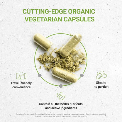 Secrets of the Tribe Thyme 120 Capsules, 800 mg, USDA Organic Thyme (Thymus Vulgaris) Dried Leaf (120 Capsules)