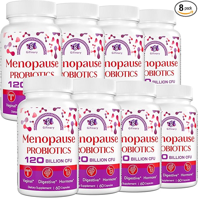 Menopause Supplements for Women, 120 Billion CFU Probiotics for Women, All-Natural Probiotic Supplements for Menopause - 480 Herbal Capsules