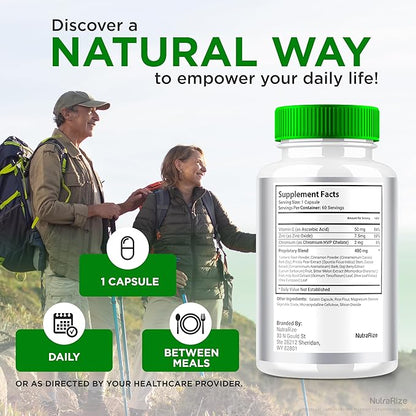 Glycogen Plus Capsules, Blood Support Supplement, All Natural Health Pills, Premium Formula for Overall Wellness, Official Glycogen + Reviews (60 Capsules)