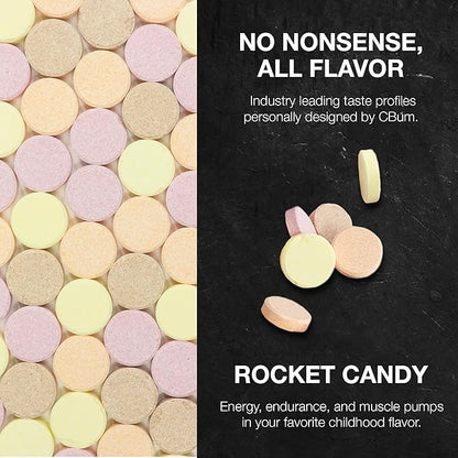 RAW Preworkout Powder, Thavage (Rocket Candy) - Chris Bumstead Sports Nutrition Supplement for Men & Women - Cbum Pre Workout for Working Out, Hydration, Mental Focus & Energy - 40 Servings