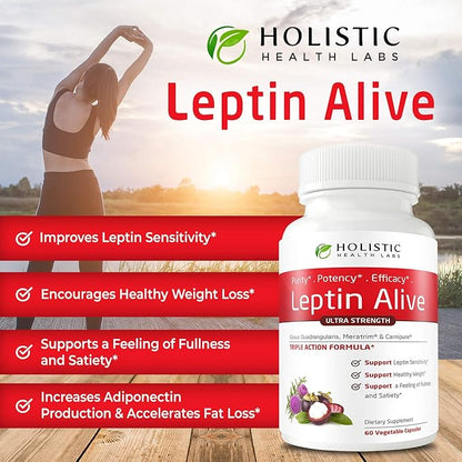 Maximum Leptin Weight Management for Women, Extra Strength - MeraTrim, Carnipure and Cissus Quadrangularis Natural Metabolism Support and Cravings Management. 60 Veggie Capsules